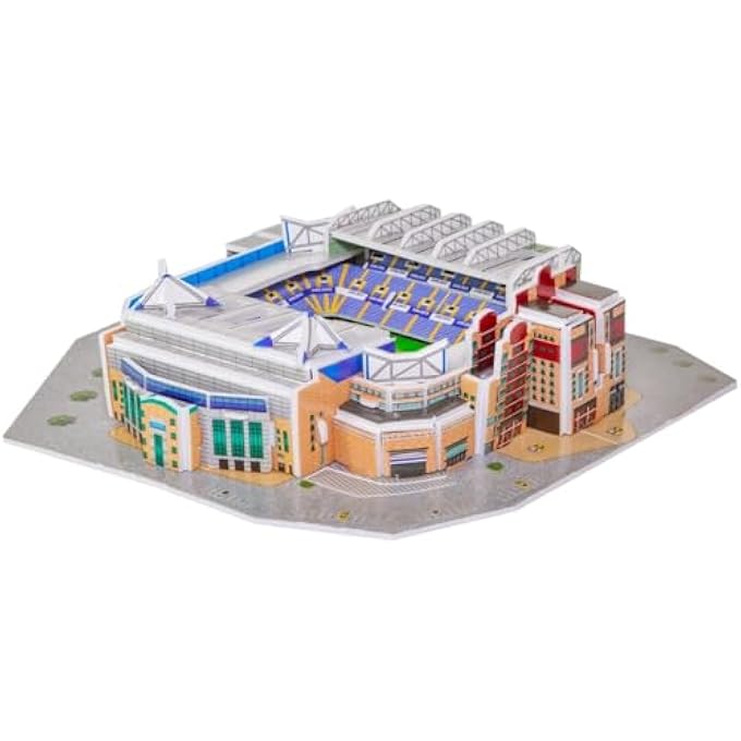3D STADIUM PUZZLE CHELSEA STAMFORD BRIDGE MINI UNIQUE & COLLECTIBLE MODEL ASSEMBLY BUILDING KIT FOR KIDS & ADULTS 45PCS - Image 2